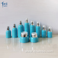 Blue Acrylic Airless Bottle and Jar with Pump